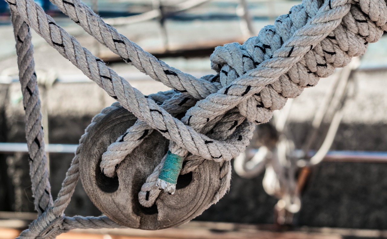 rope boat nautical free photo