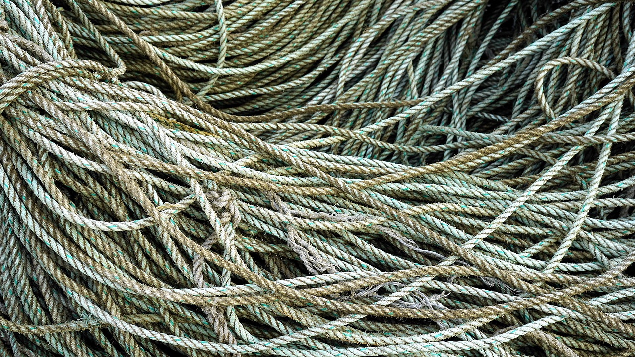 rope tangle nautical free photo