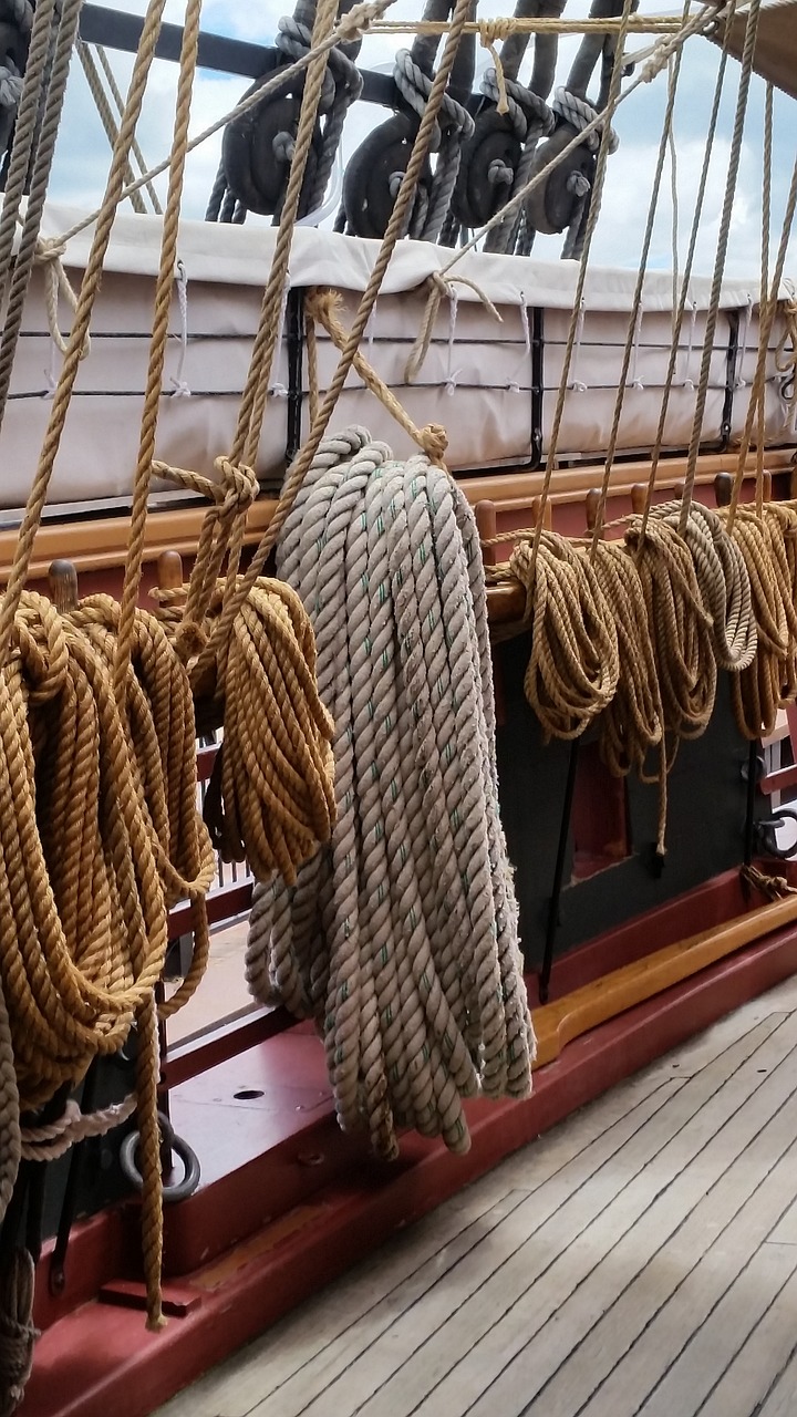 rope ropes boat free photo
