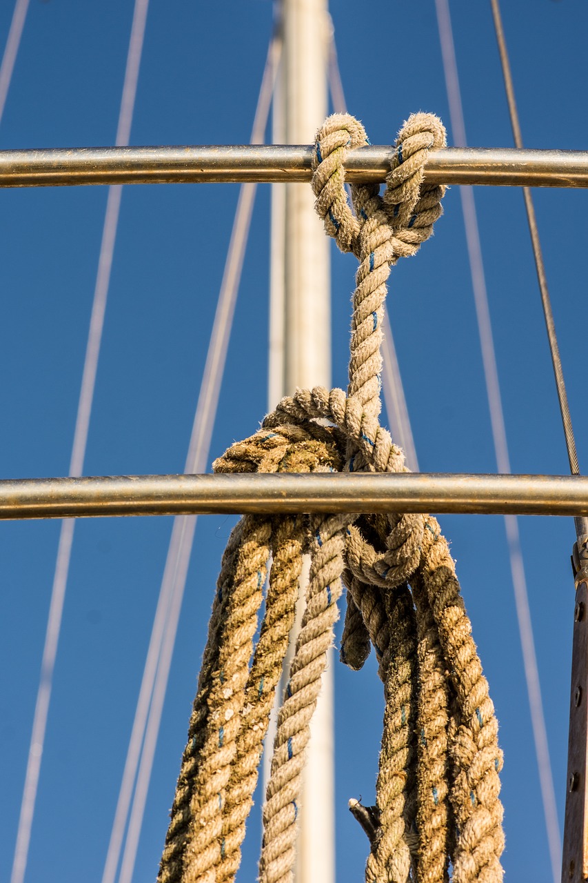 rope nautical yacht free photo