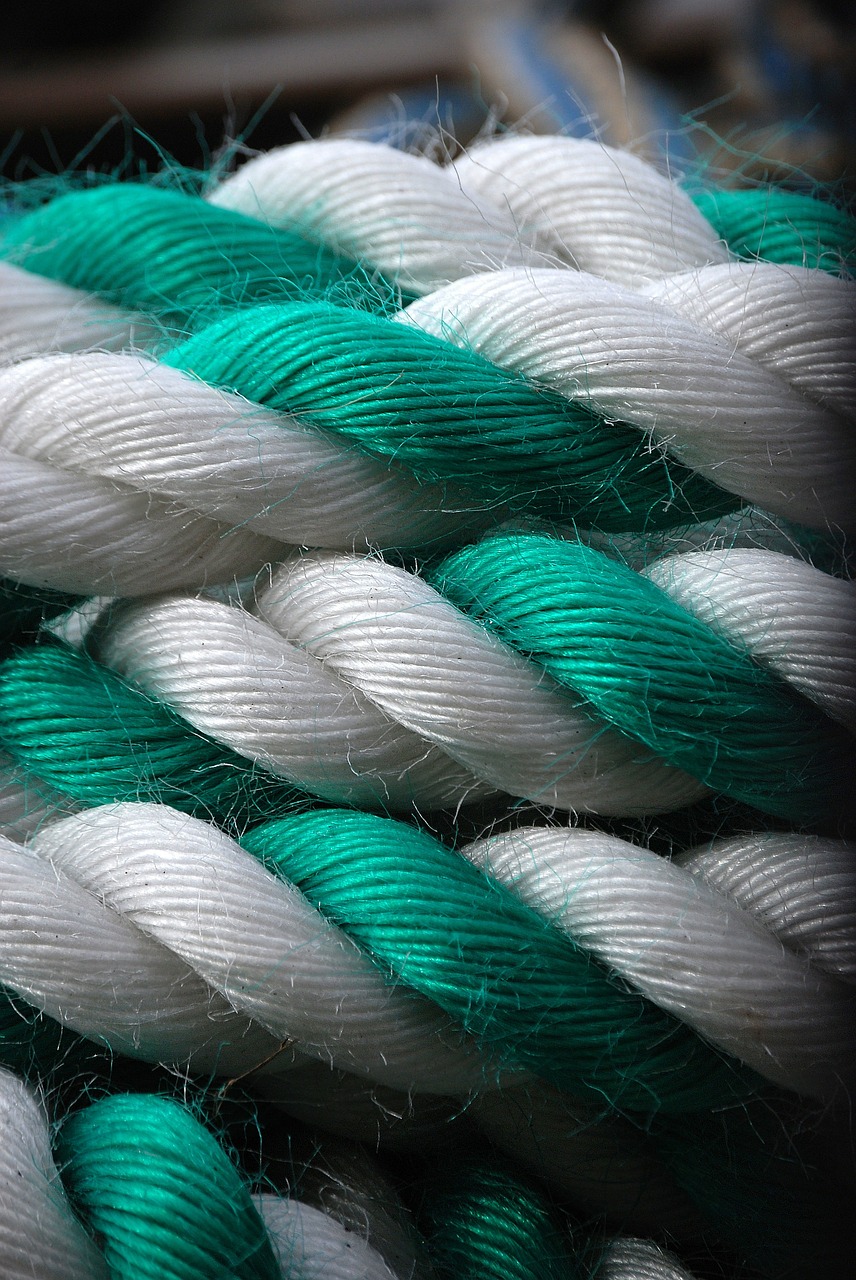 rope green white free photo