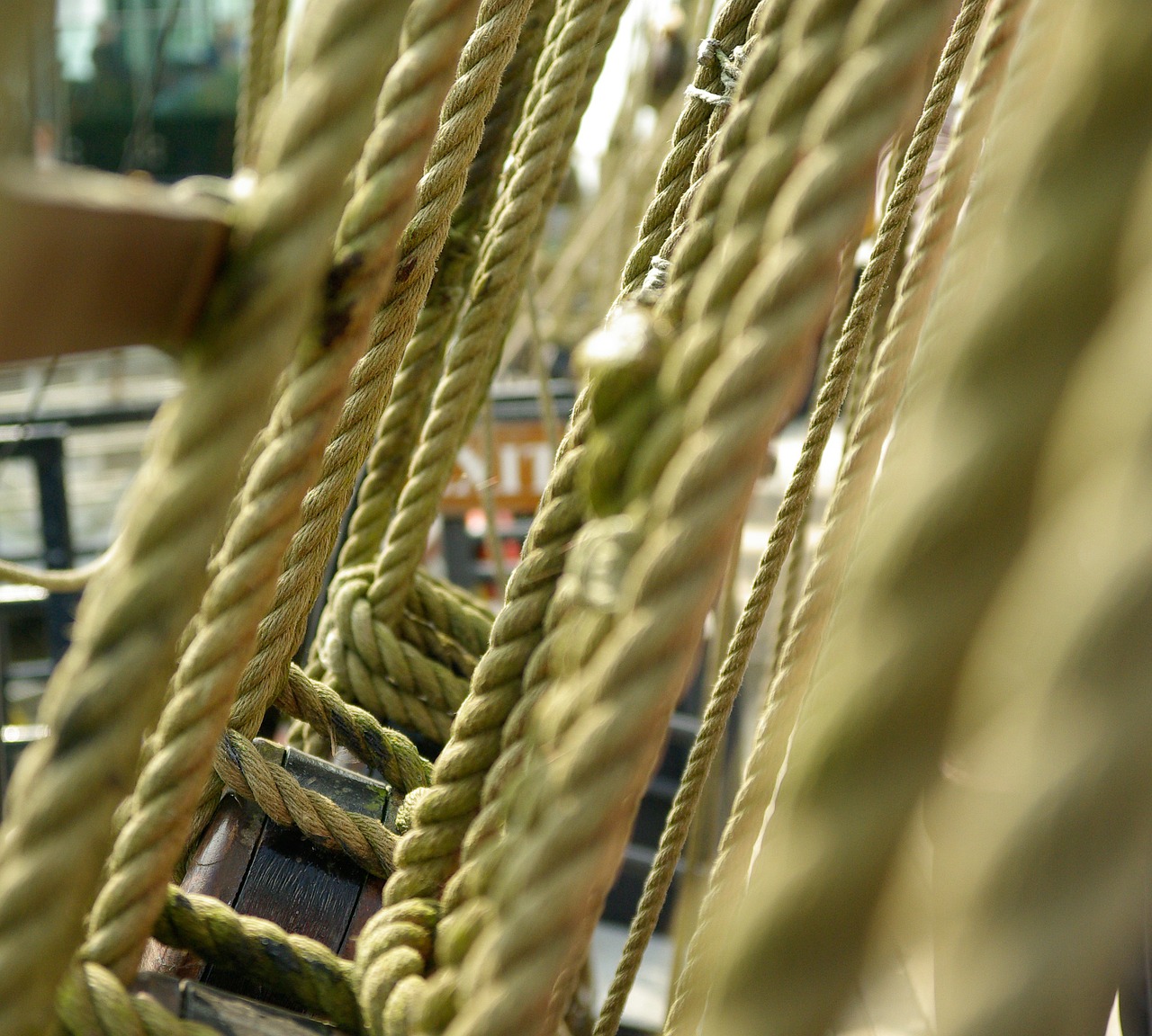 rope boat sailboat free photo