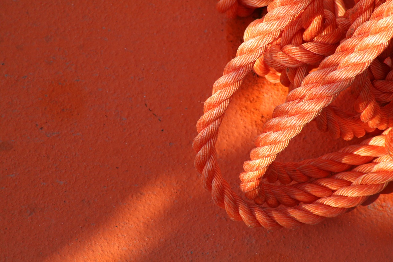 rope boat color free photo