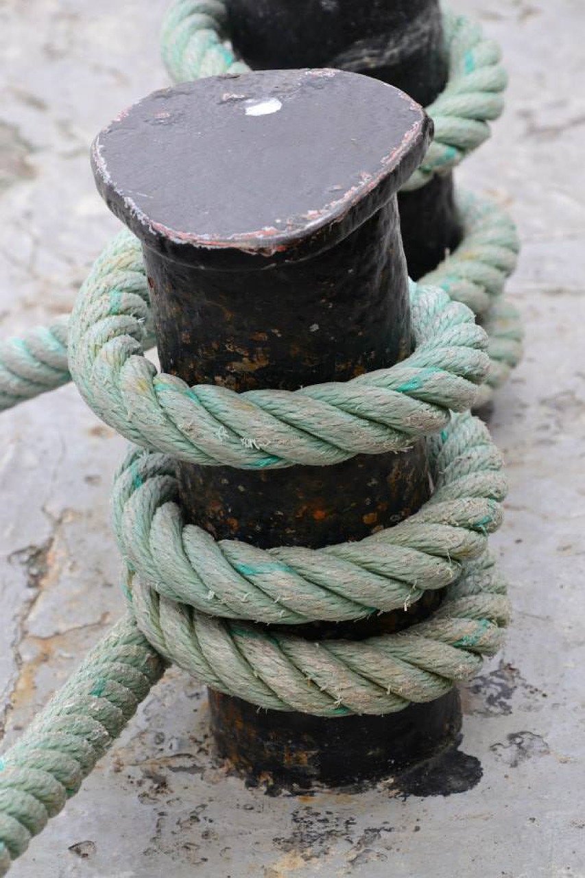 rope boat honfleur free photo