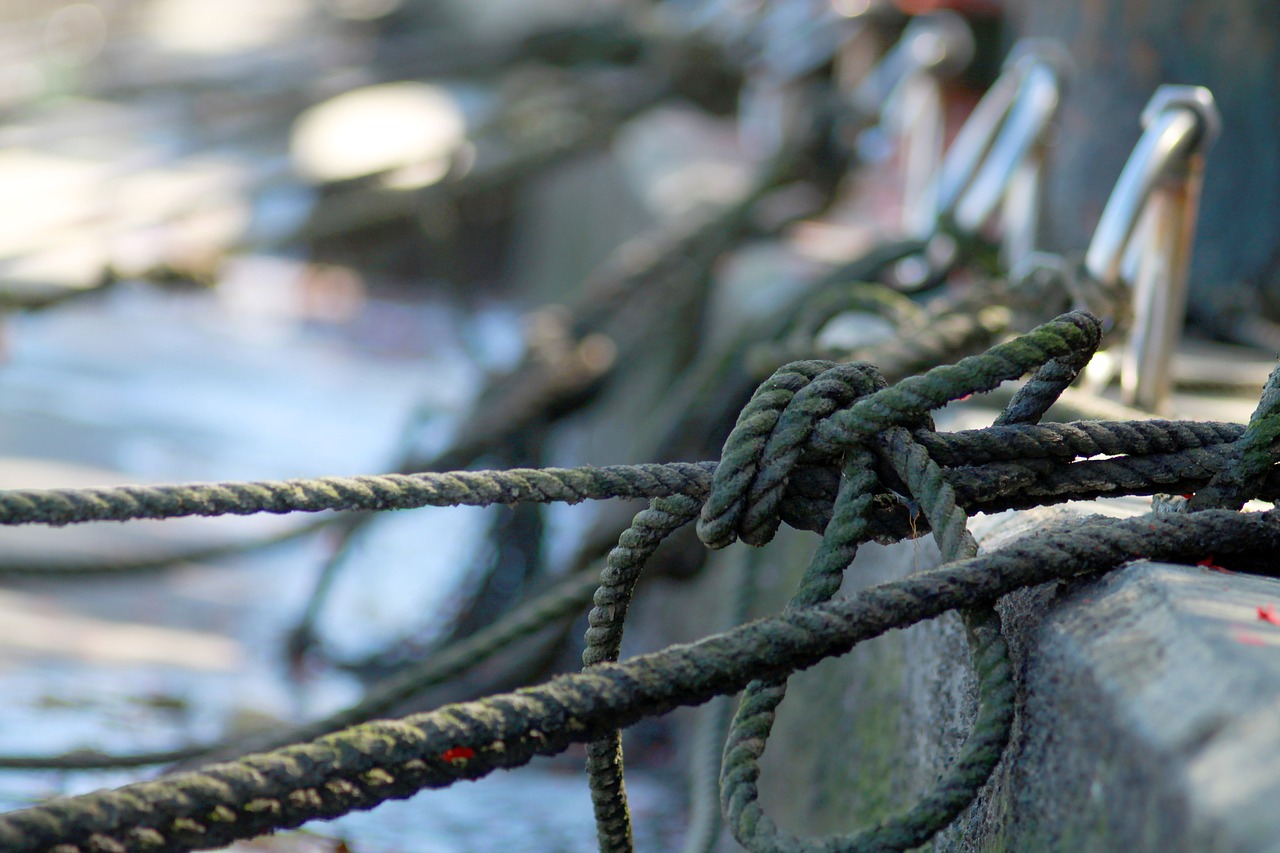 rope pier dock free photo