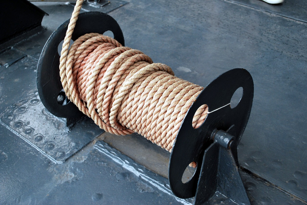 rope reel ship free photo