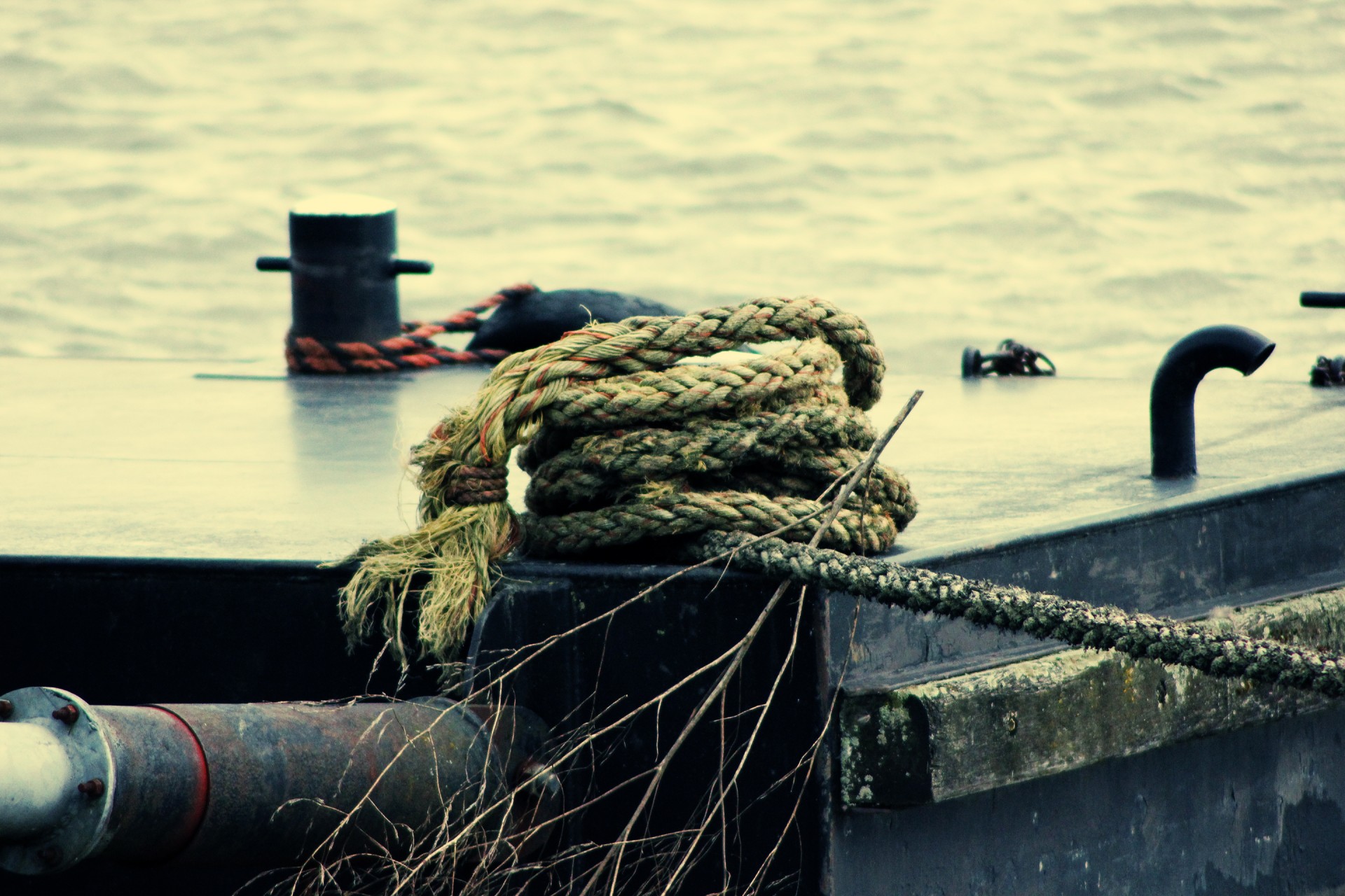 rope boat anchor free photo