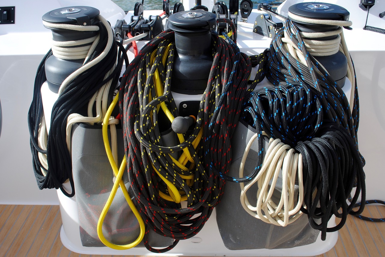 ropes winches sail free photo
