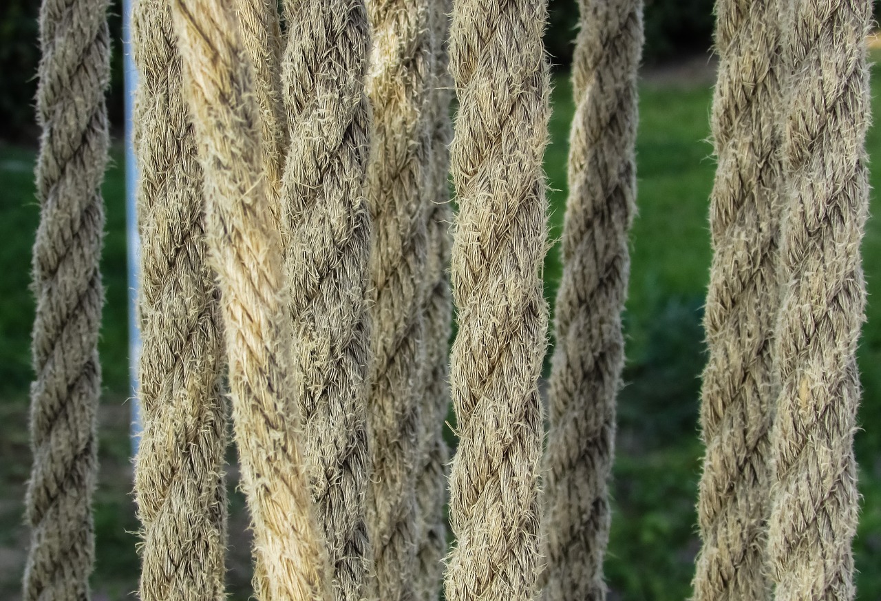 ropes hung woven free photo