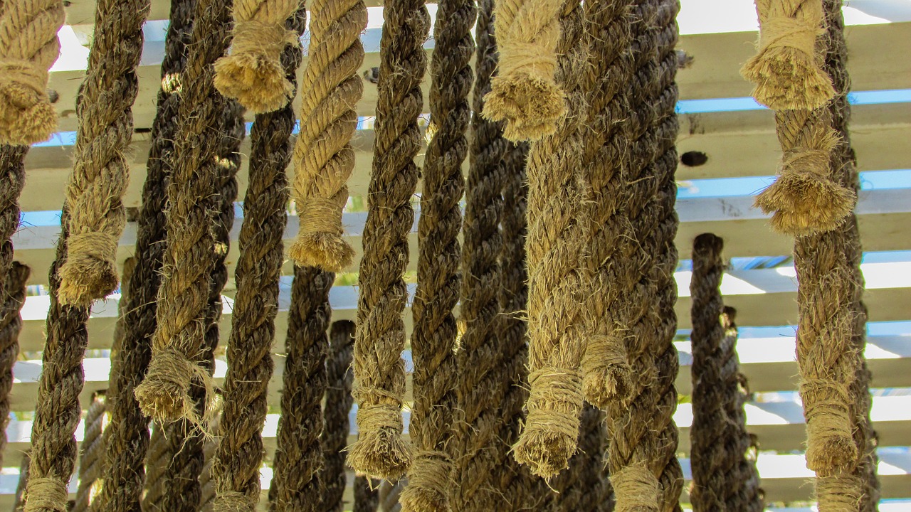 ropes hung woven free photo