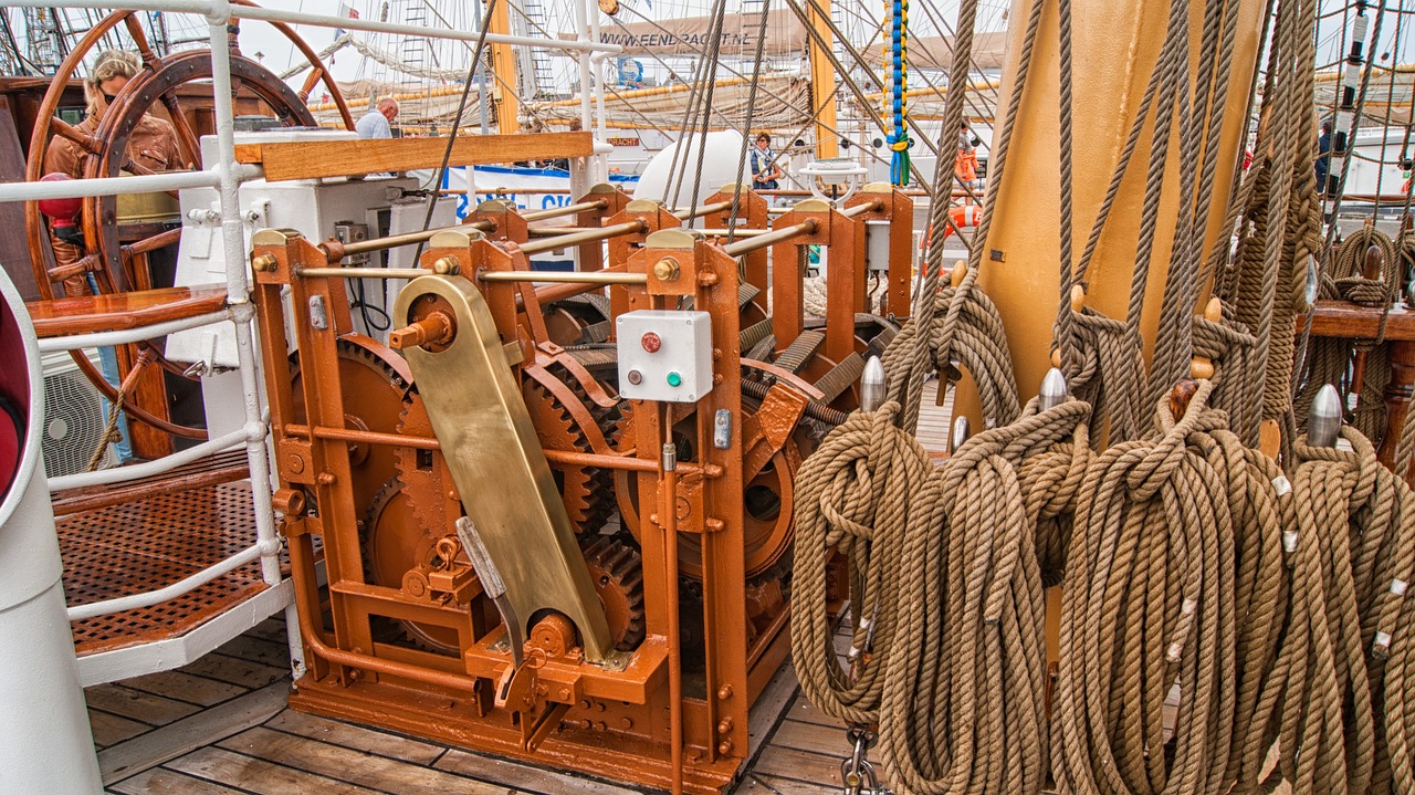 ropes ship cable free photo