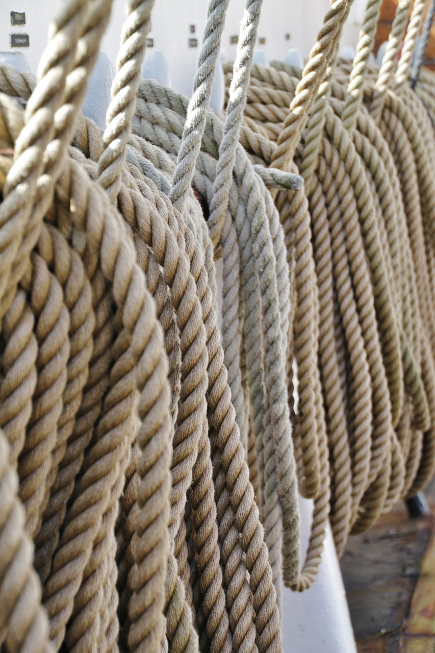ropes cordage twisted ropes free photo