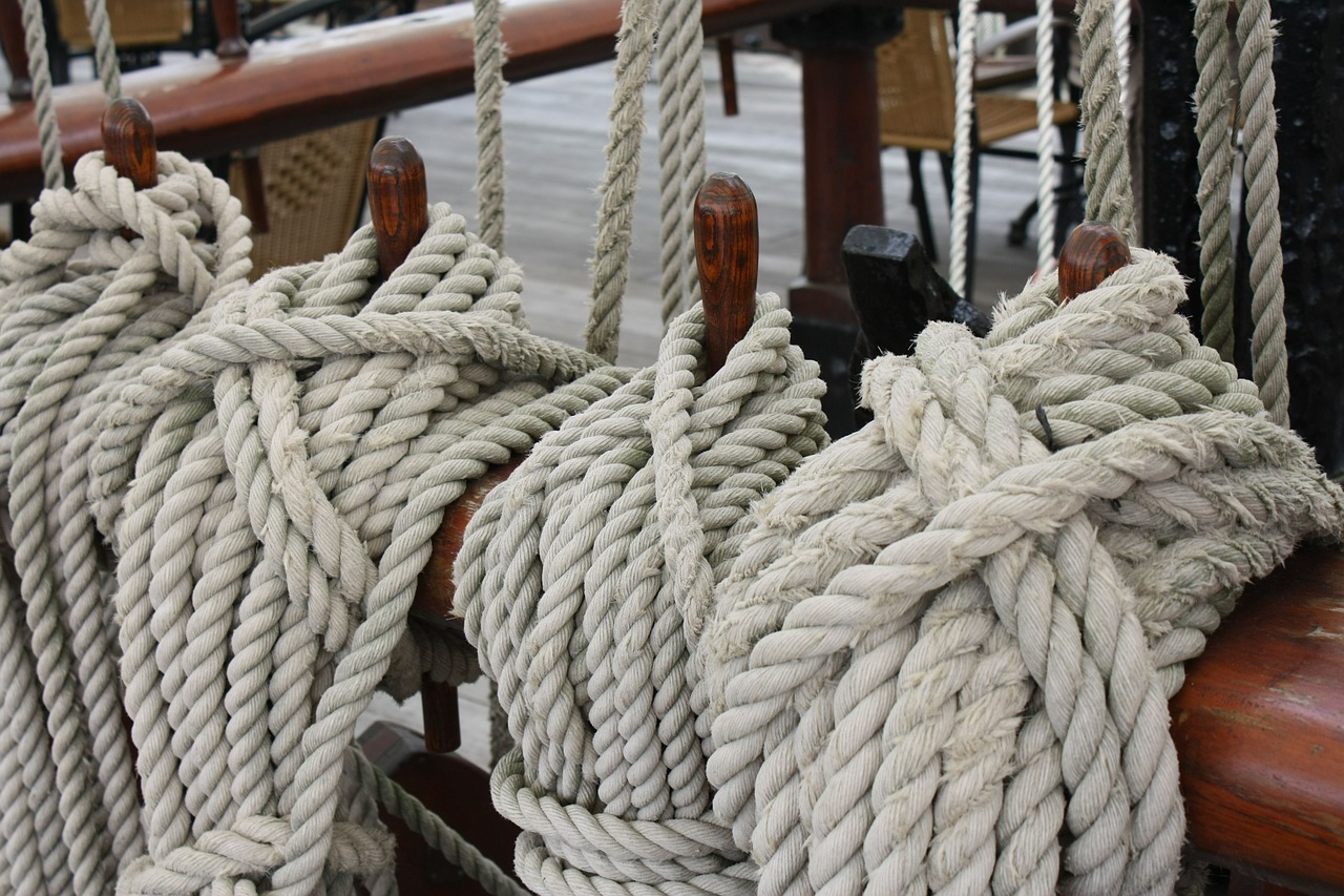 ropes thaw seafaring free photo