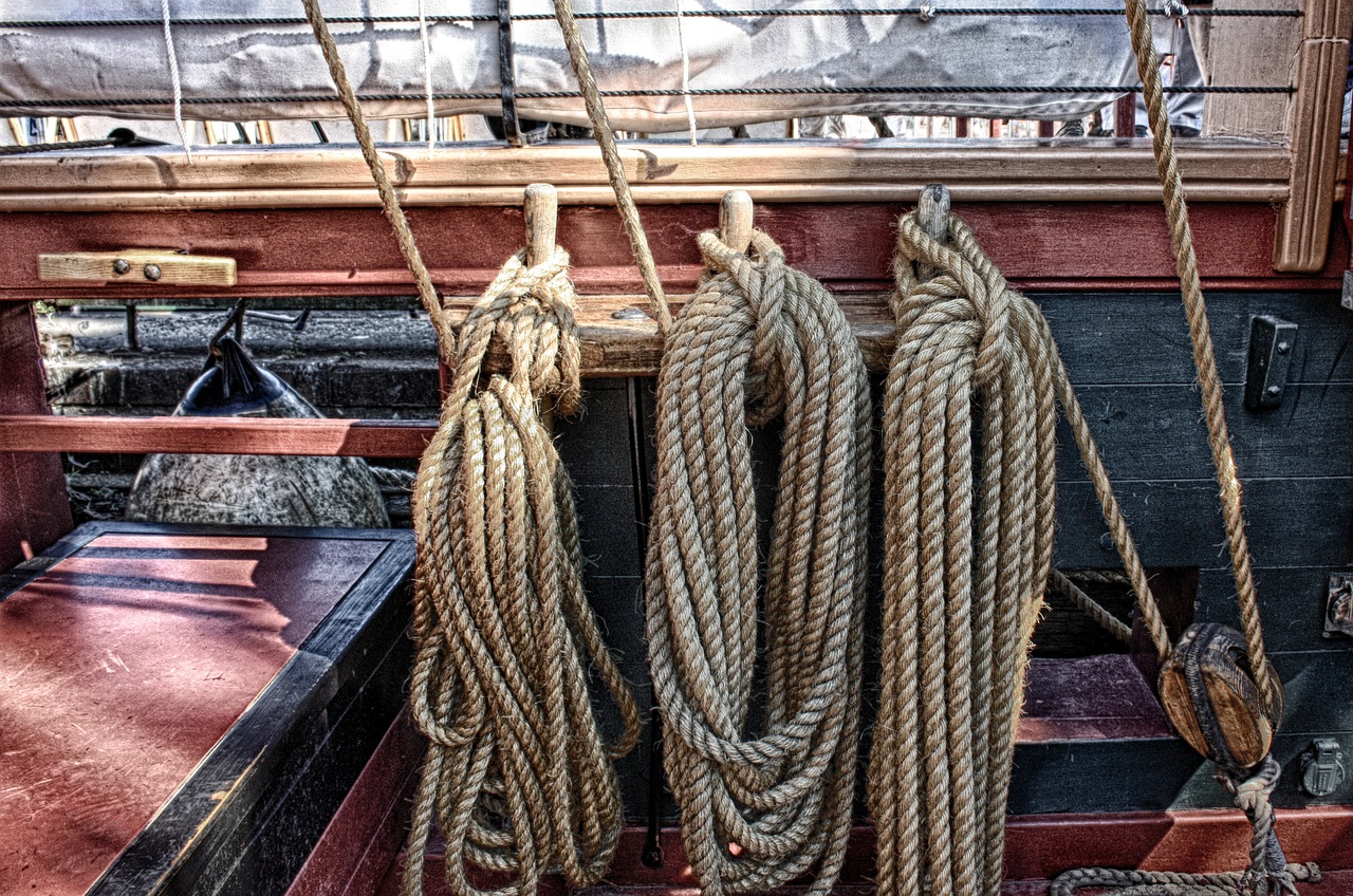 ropes boat tall ships free photo