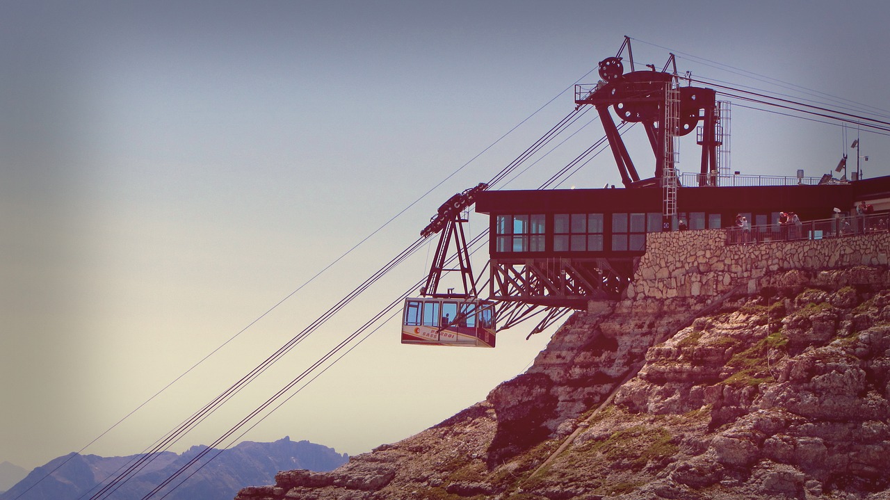 ropeway cableway mountain free photo