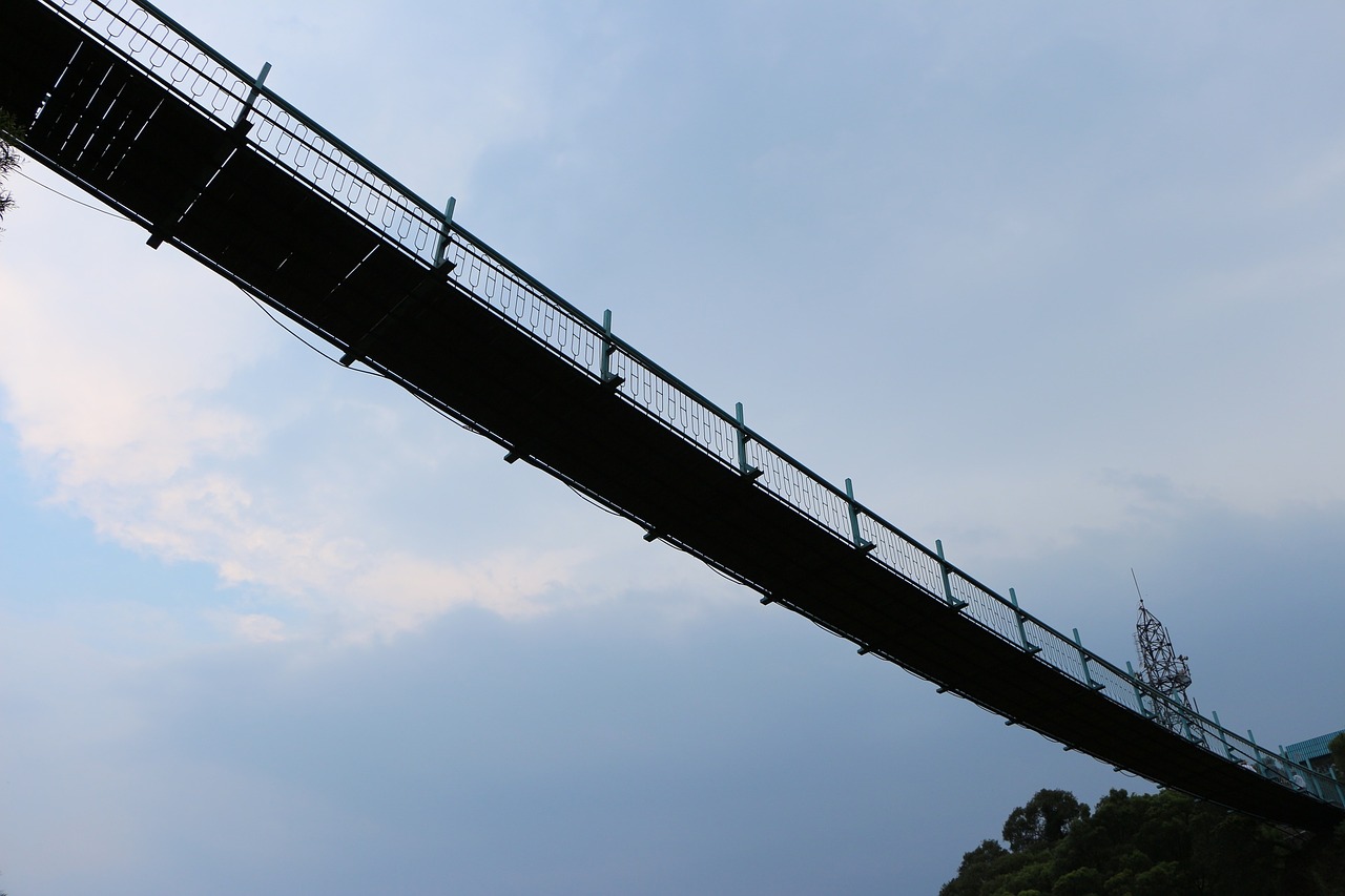 ropeway steel bridges bridge free photo