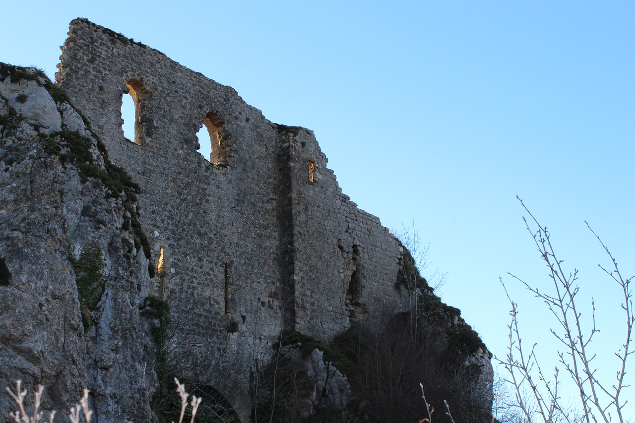 roquefixade  castle  cathar free photo