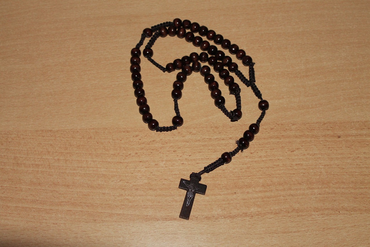 rosary religion cross free photo