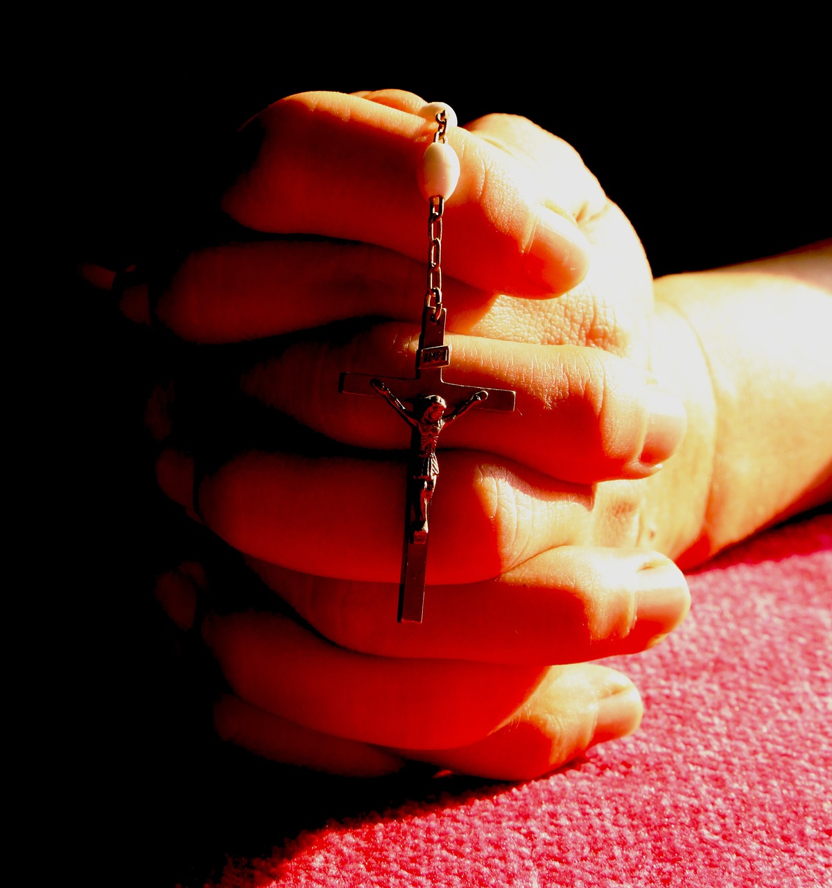 rosary prayer pray free photo