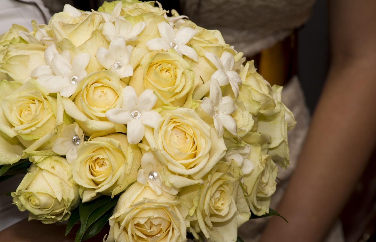 rose yellow bouquet free photo