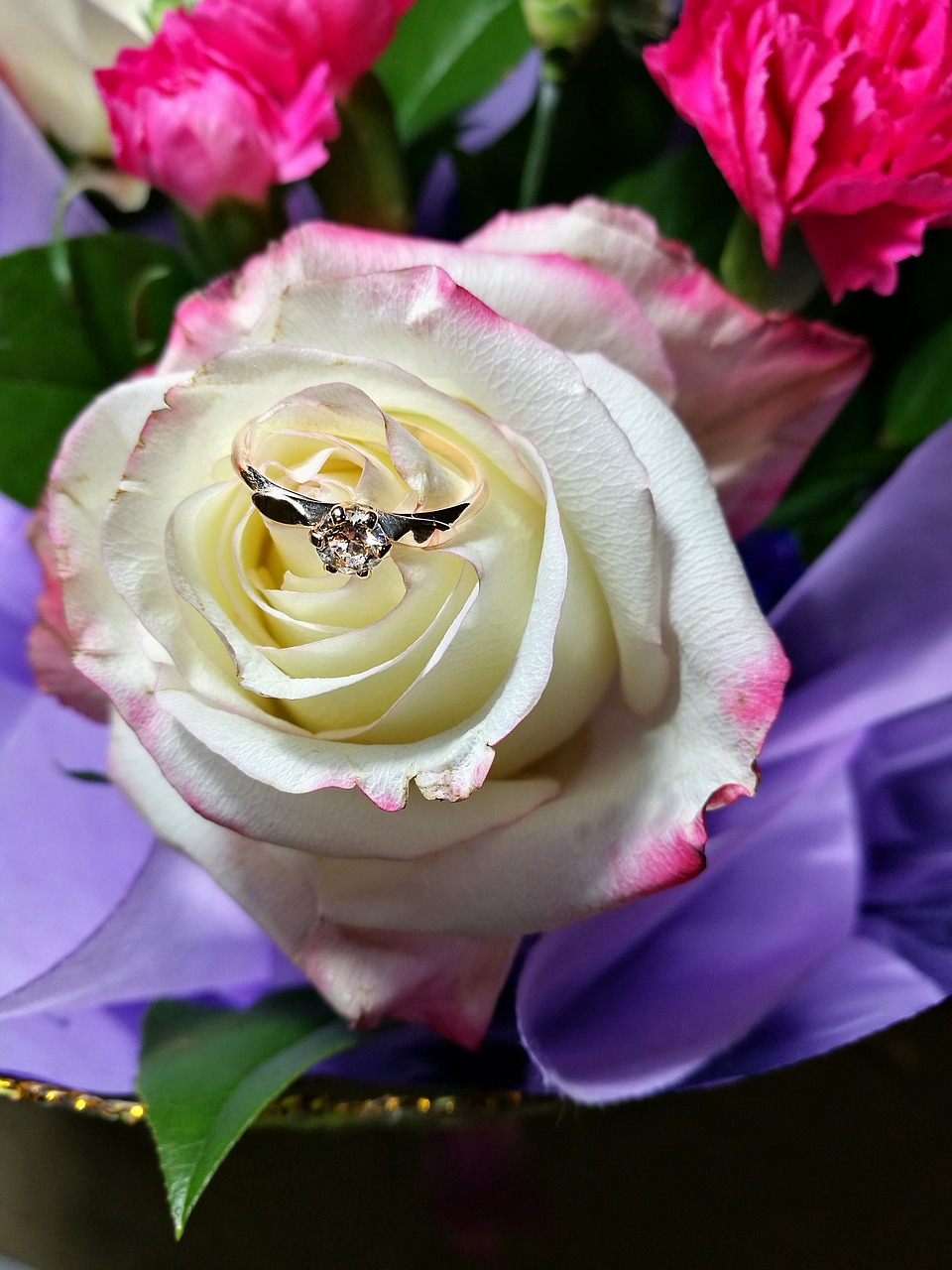 rose bouquet ring free photo