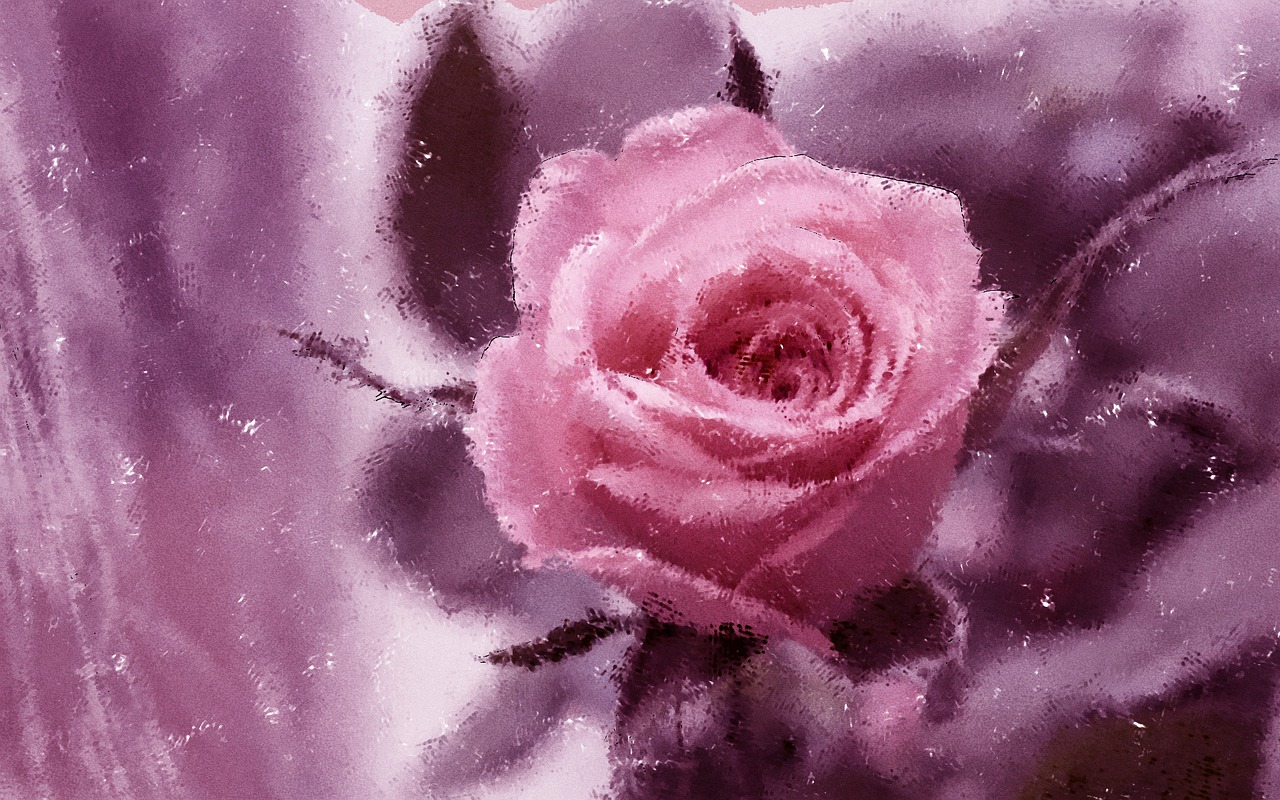 rose painting background free photo