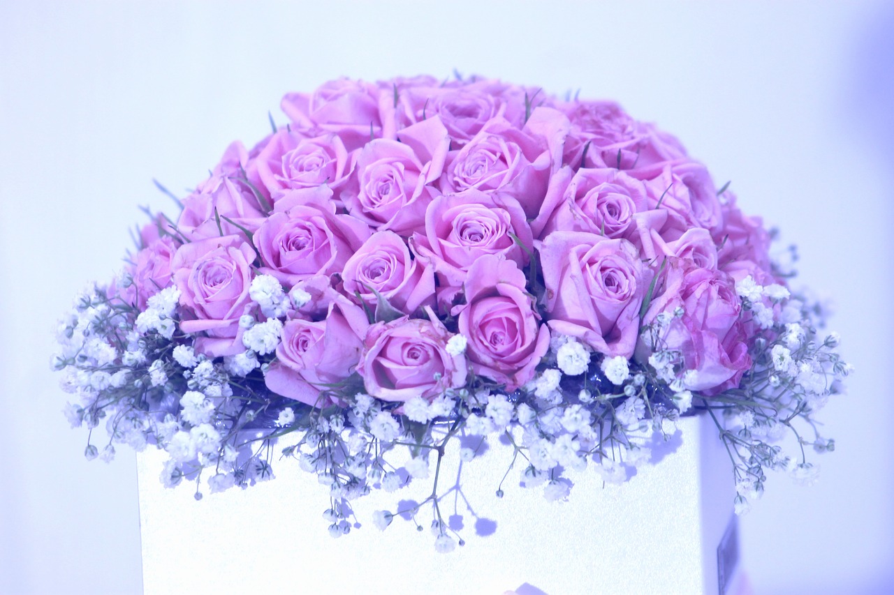 rose bouquet wedding free photo