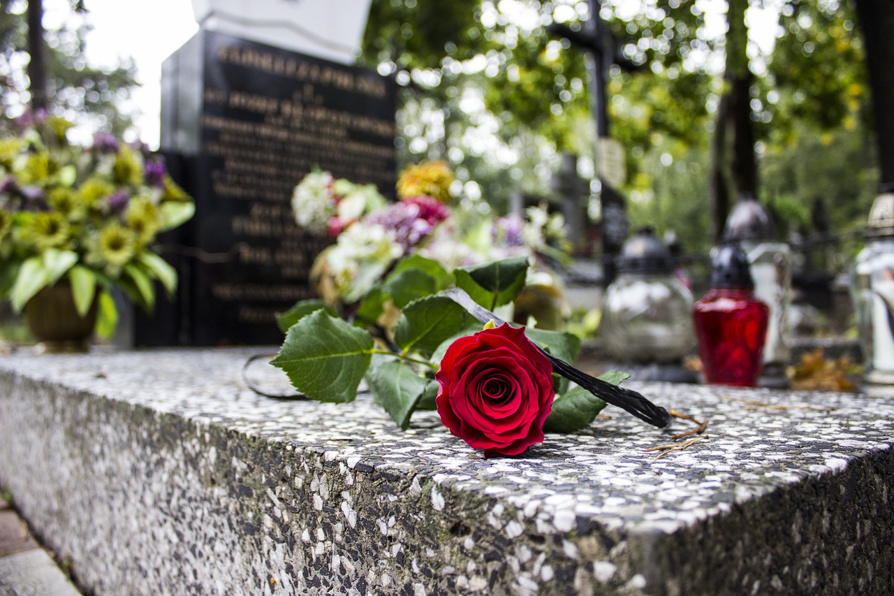 rose monument cemetery free photo