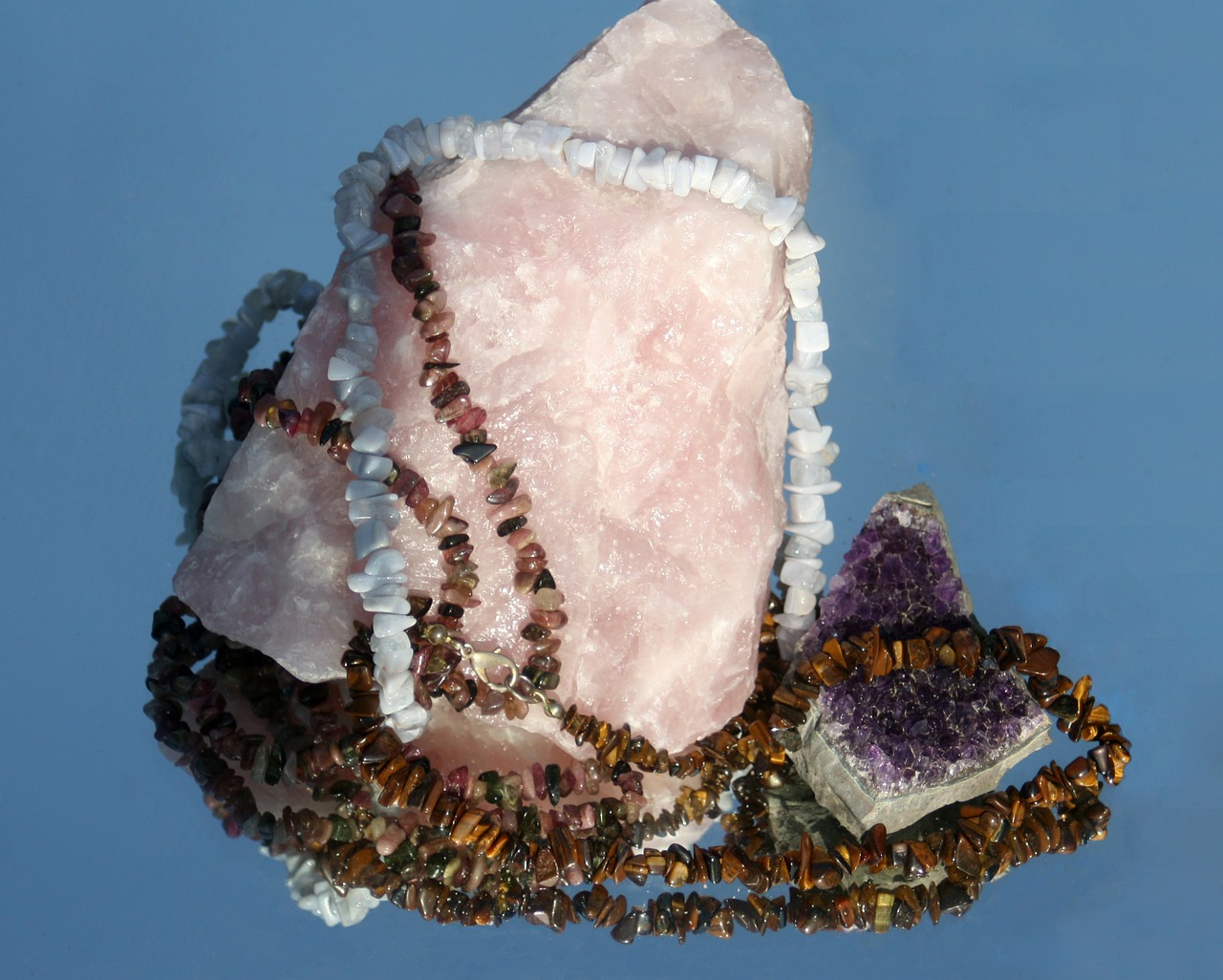 rose quartz gems jewellery free photo