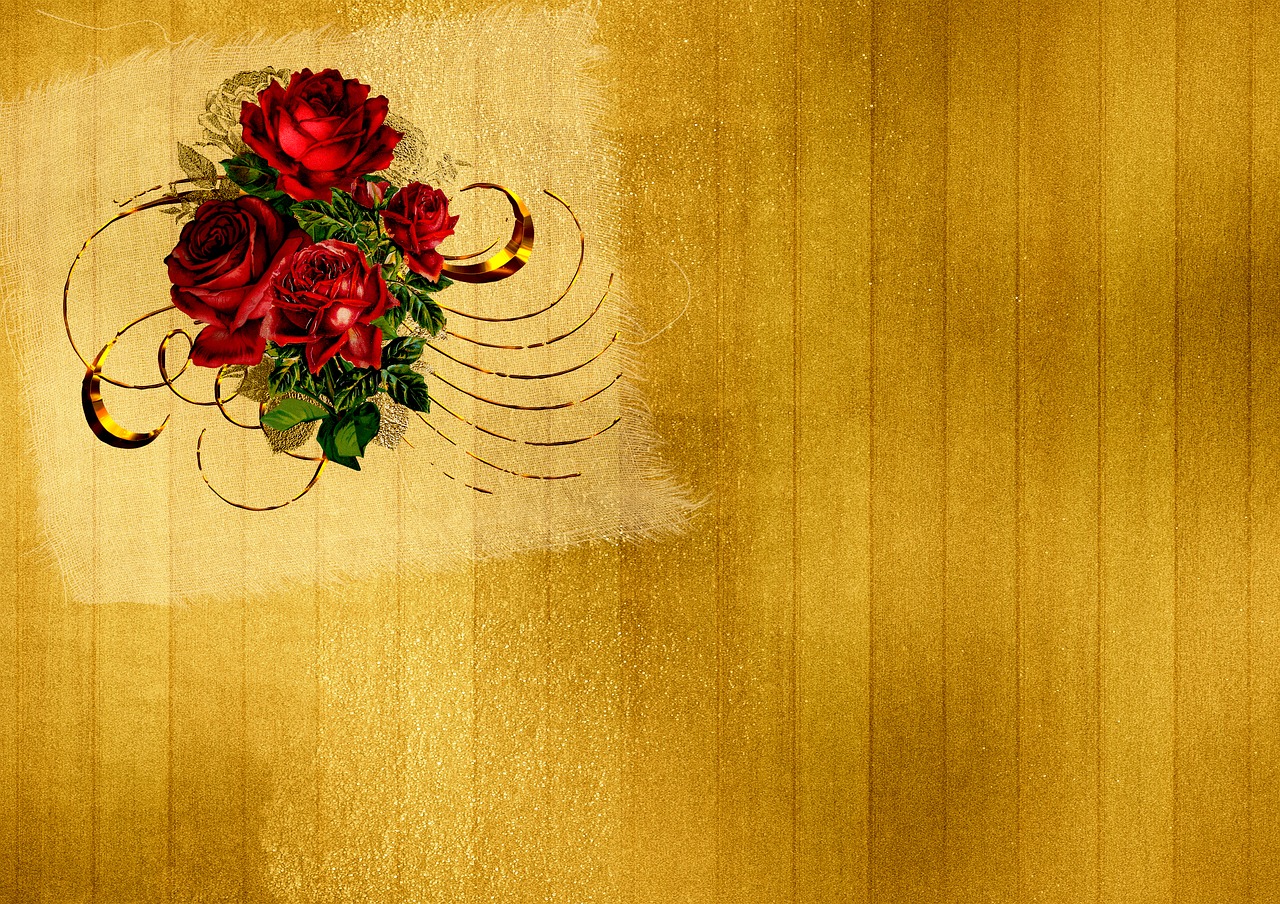 roses background image gold free photo