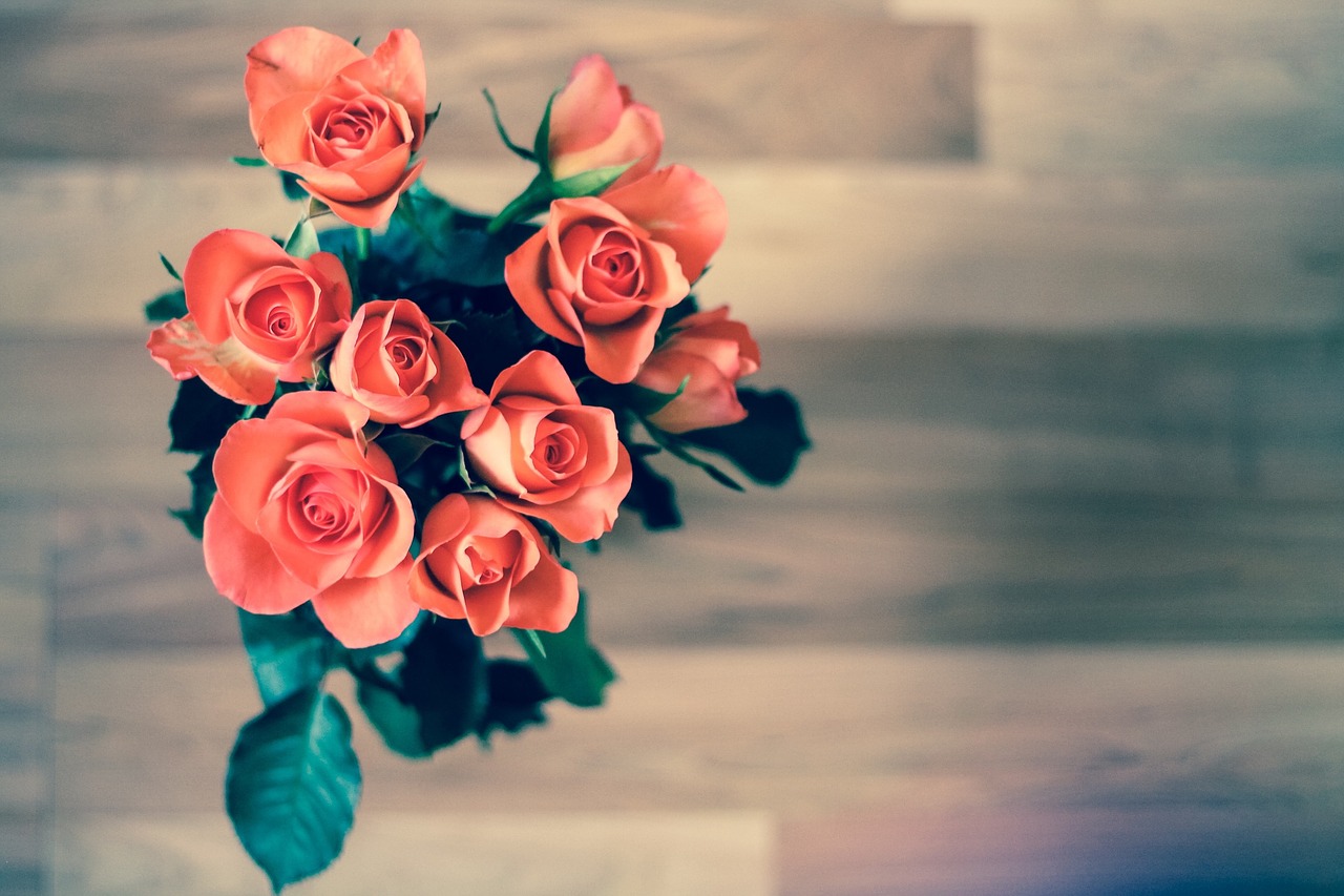 roses flowers bouquet free photo