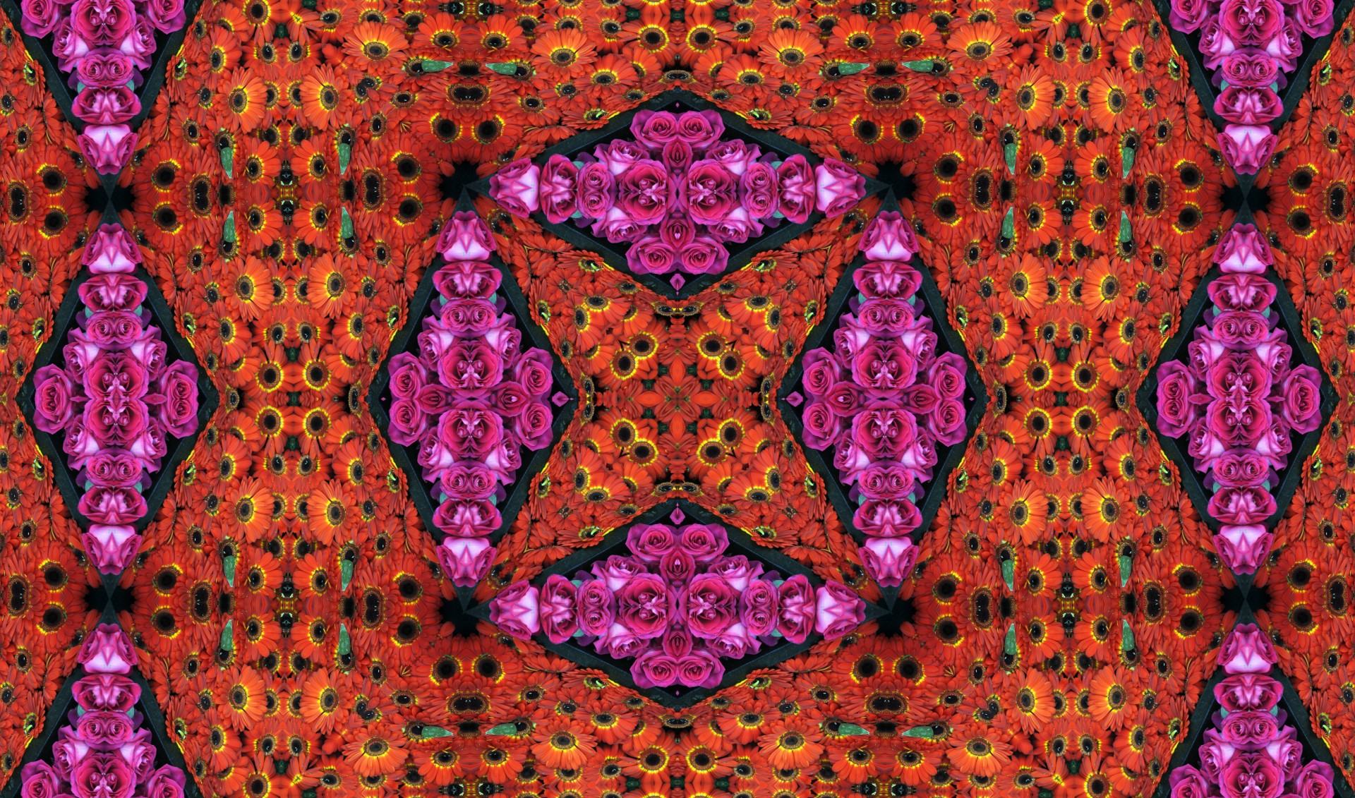 background kaleidoscope flower free photo