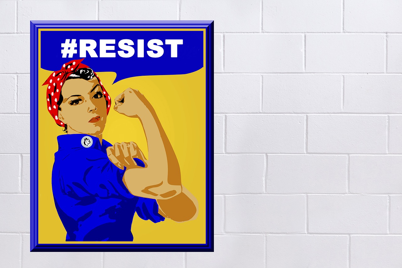 rosie the riveter poster sign free photo