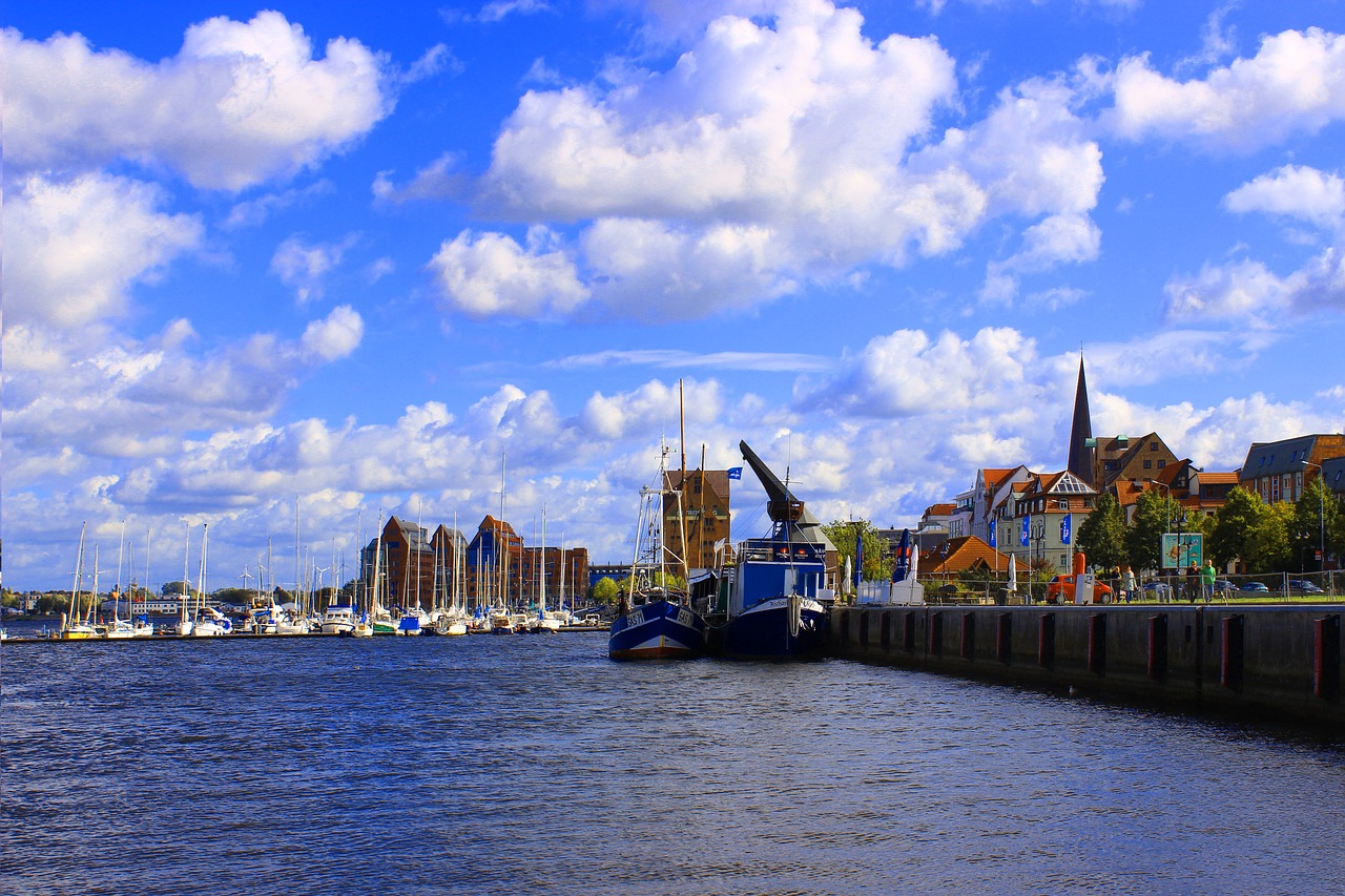 rostock  old port  northern germany free photo