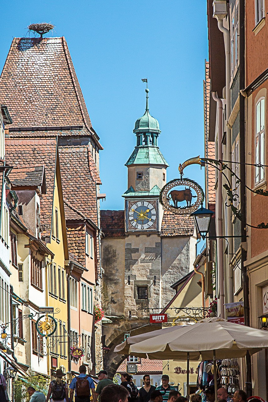 rothenburg of the deaf markus tower middle ages free photo