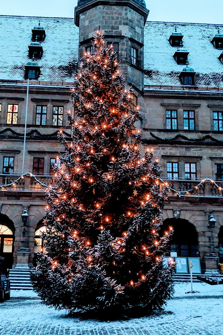 rothenburg of the deaf marketplace christmas free photo