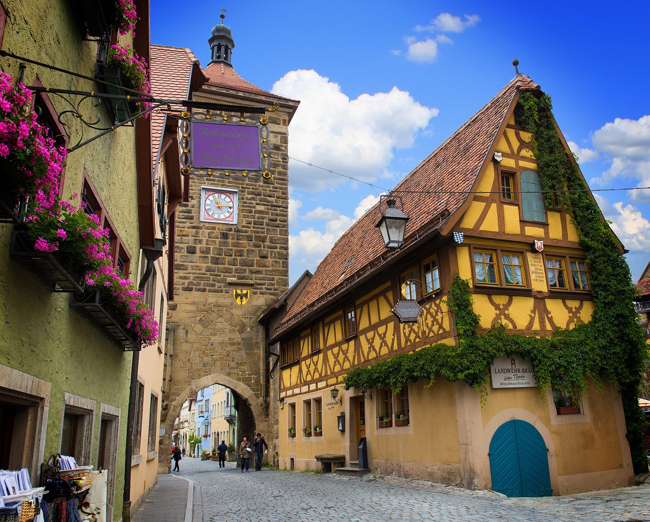 rothenburg of the deaf sieber tower middle ages free photo