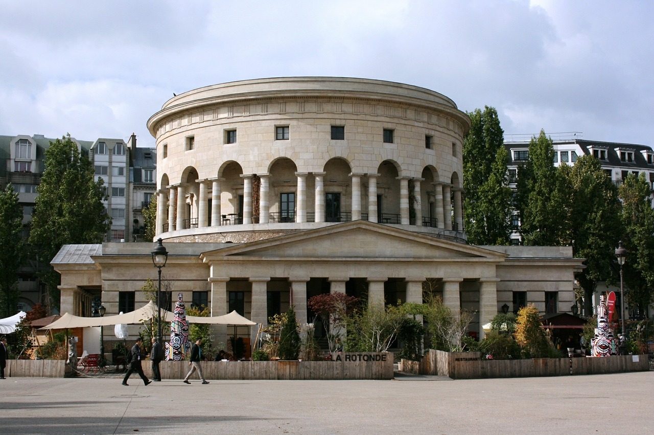 rotonde bassin de la villette paris free photo