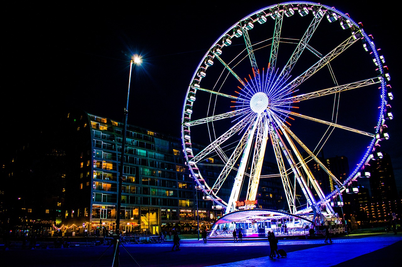 rotterdam construction ferris free photo