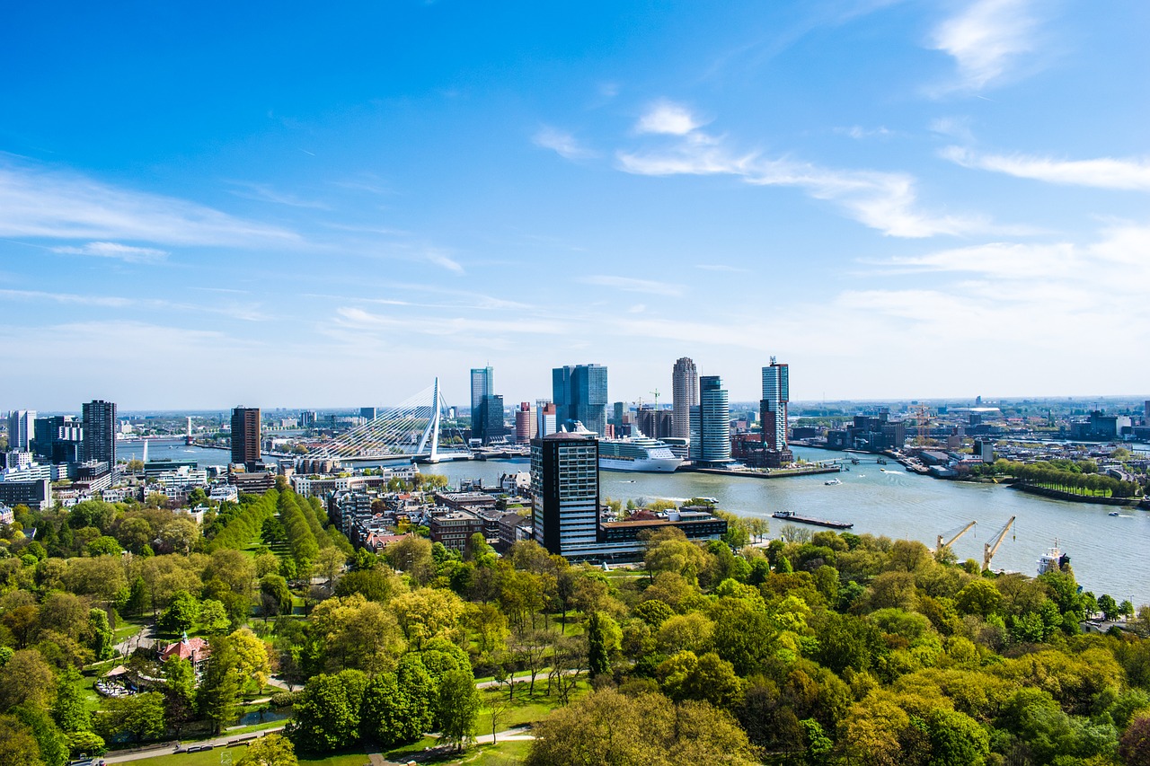 rotterdam view tower free photo