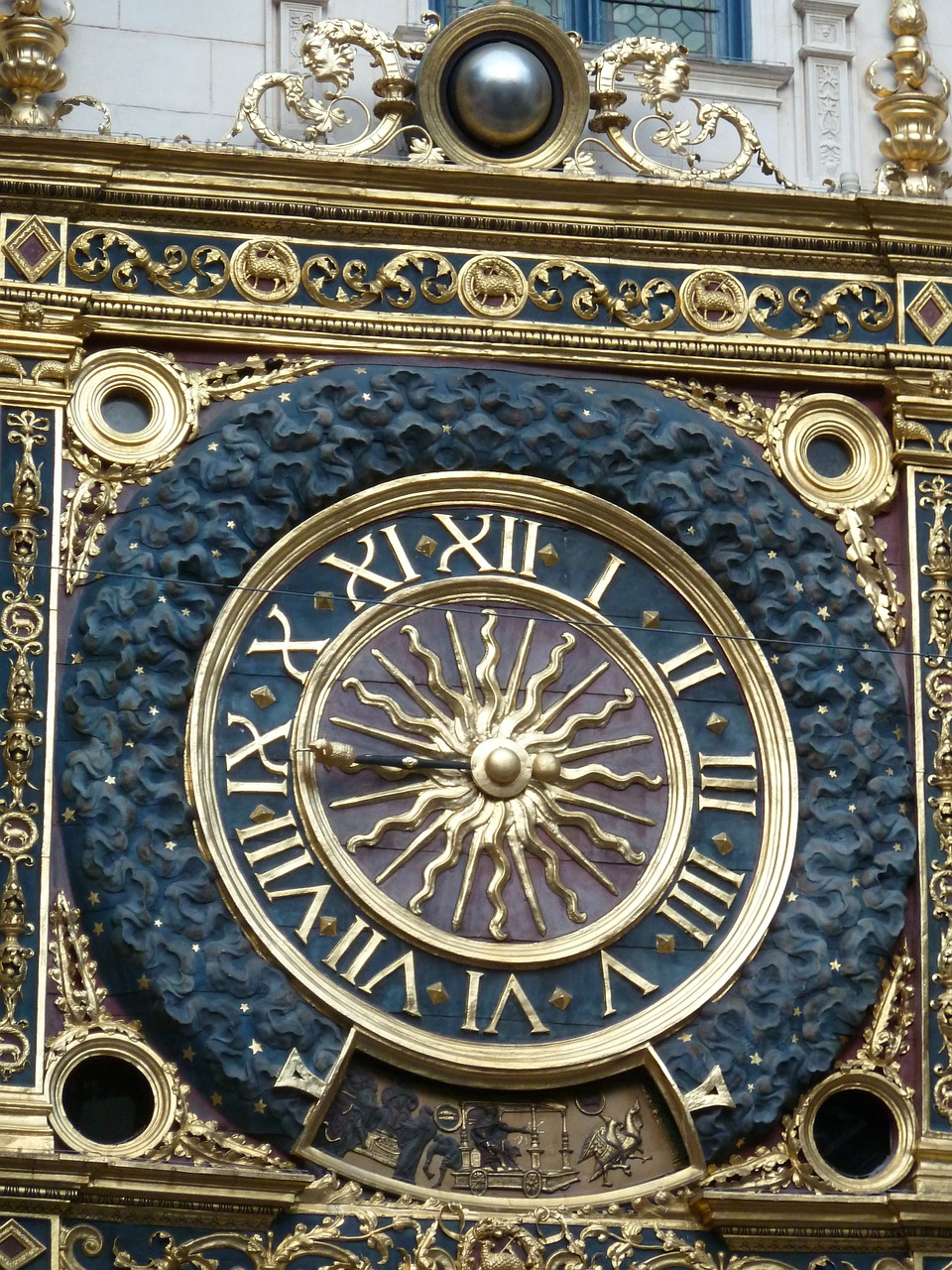 rouen clock normandy free photo
