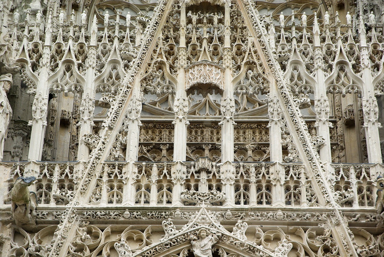 rouen normandy cathedral free photo