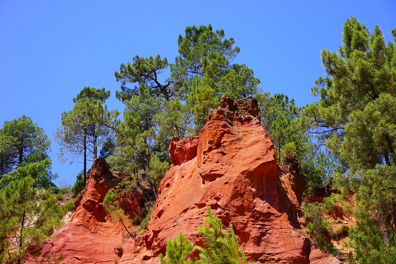 roussillon ocher rocks rock free photo