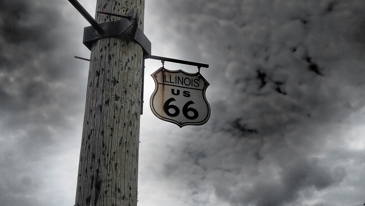 route 66 illinois old free photo