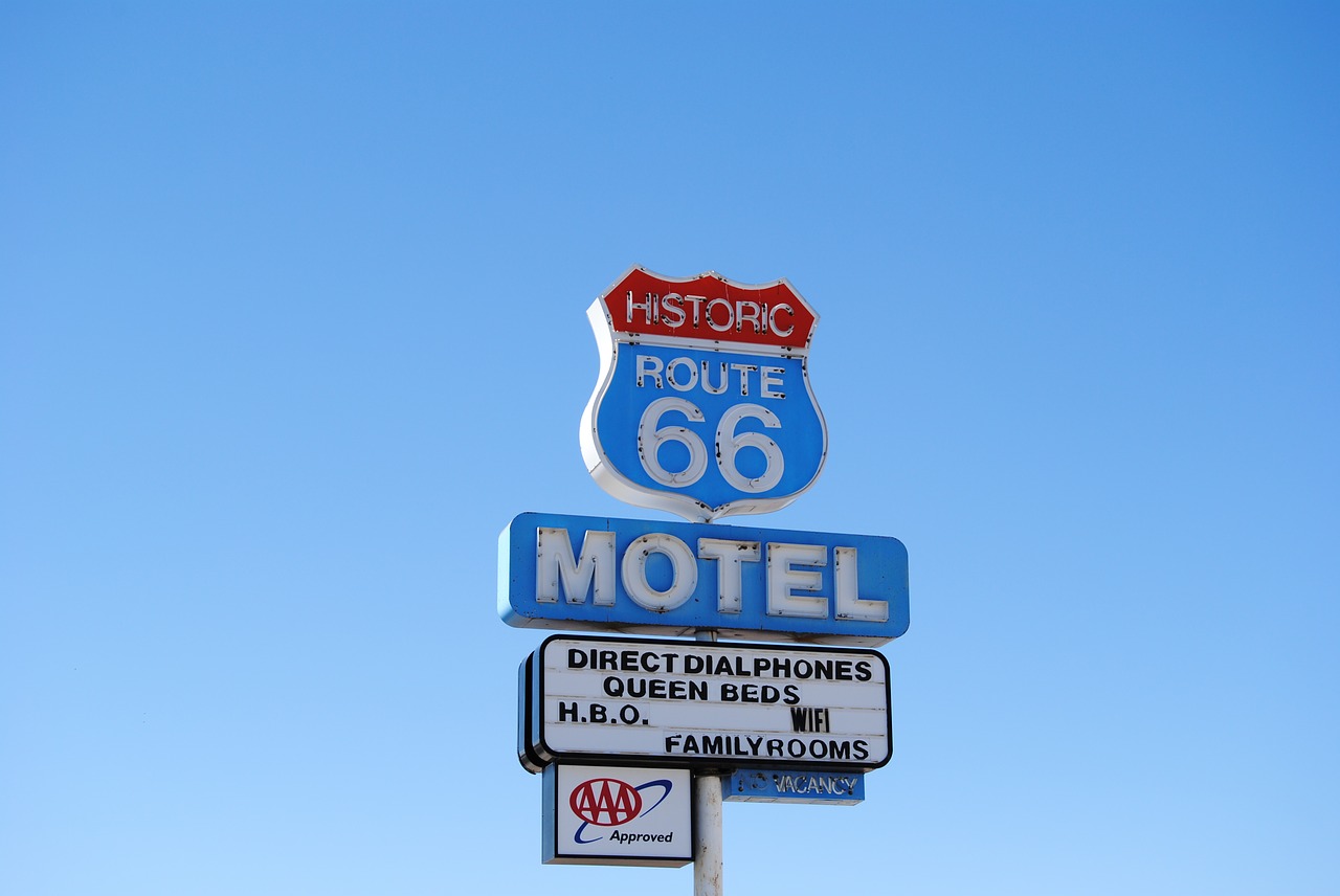 route 66 street sign usa free photo