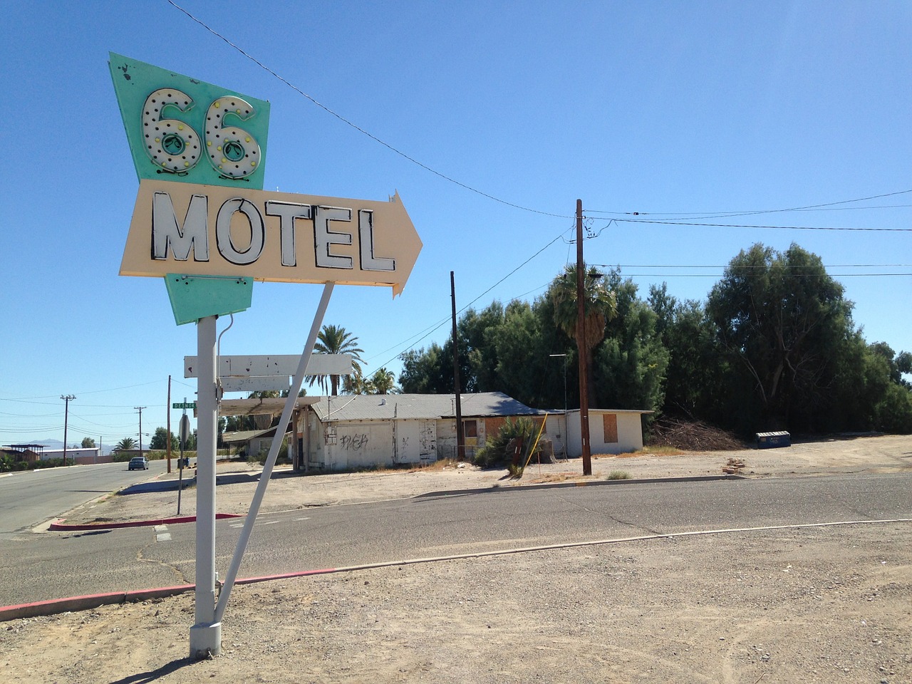 route 66 motel old free photo
