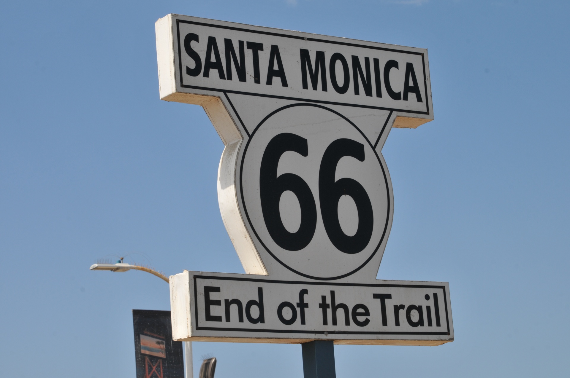 route 66 santa monica route 66 end free photo