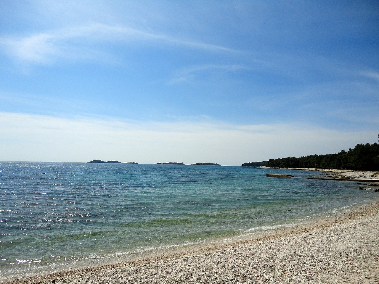 rovinje croatia beach free photo