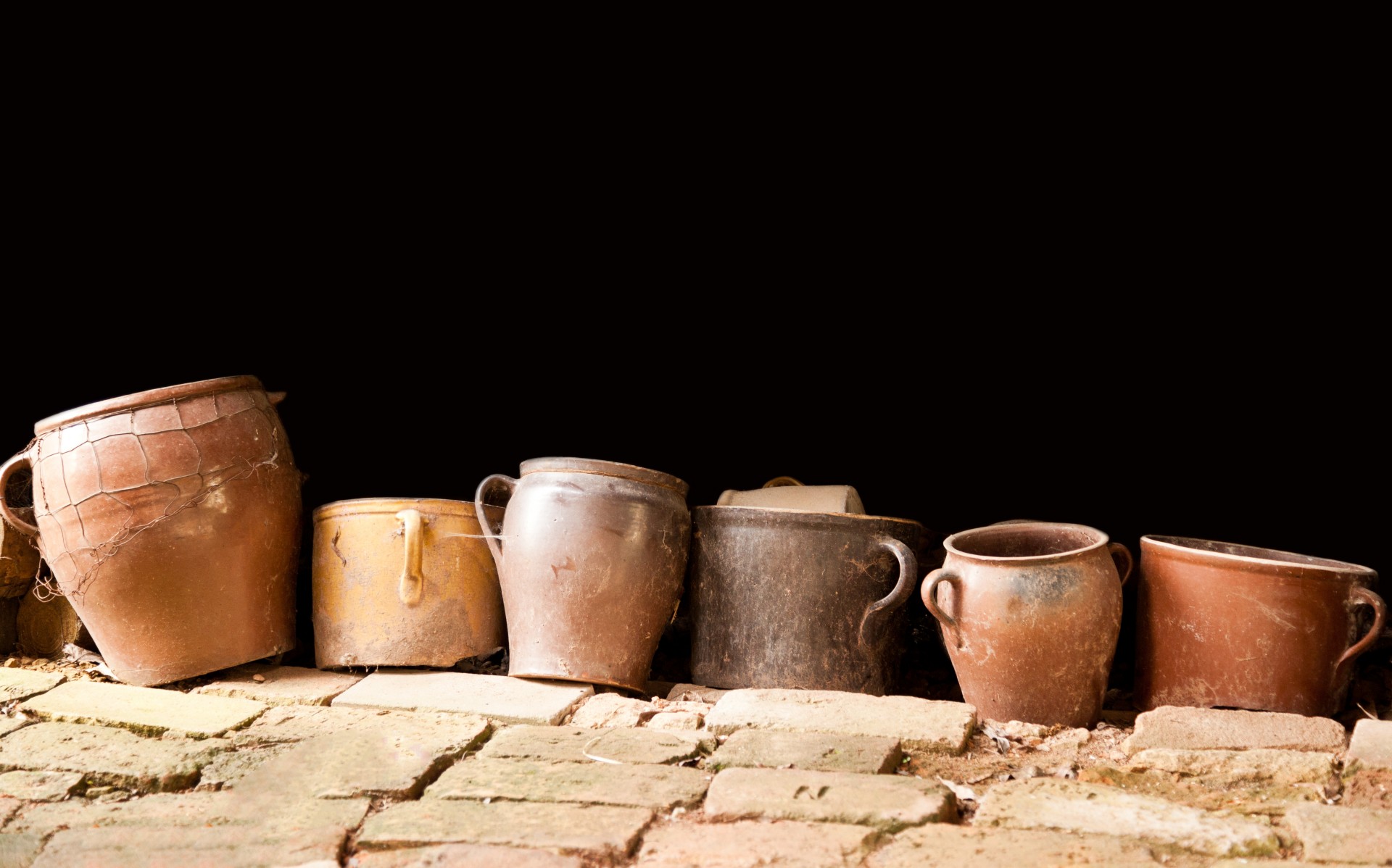 old clay pottery free photo