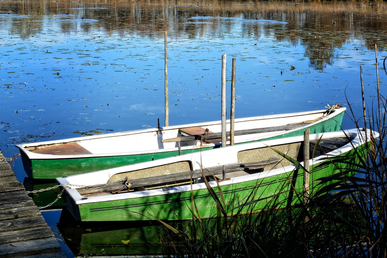 rowing boat boot lake free photo